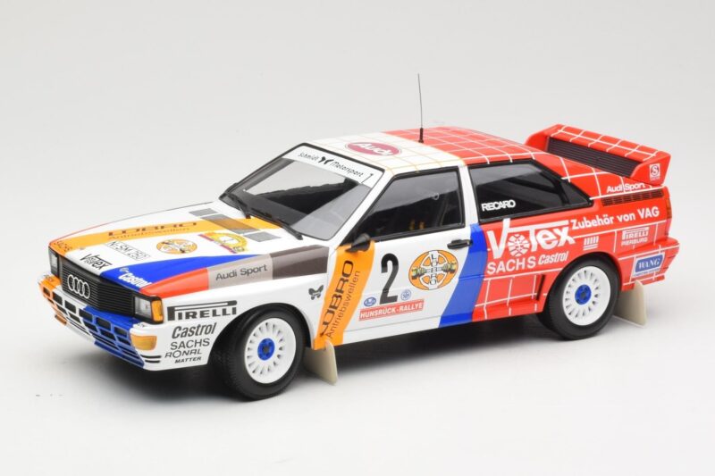Audi Quattro A2 Schmidt Motorsport #2 H. Demuth / W. Lux Winners Hunsrück Rally 1984 Minichamps 1:18 155841102 Druckguss