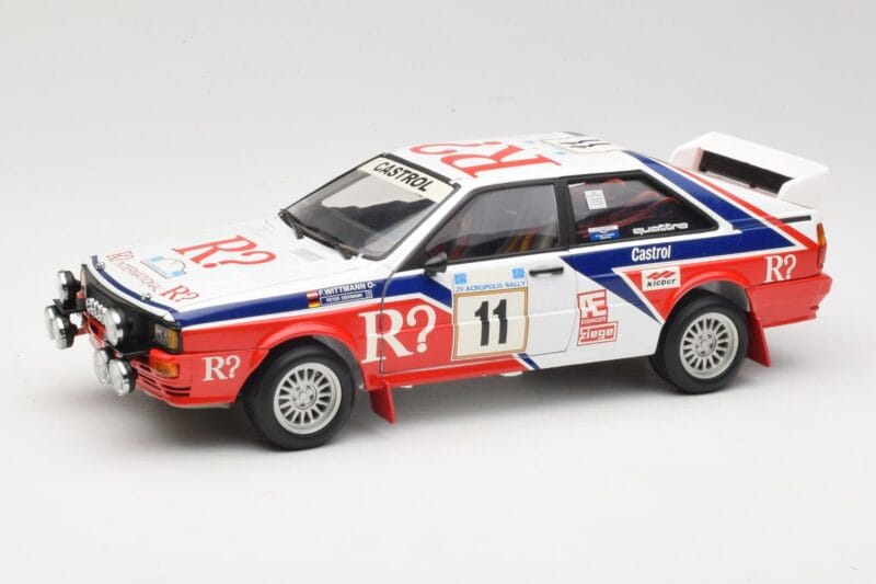 Audi Quattro #11 F. Wittmann / J. Pattermann Rally Acropolis 1986 Sun Star 1:18 4191 Druckguss