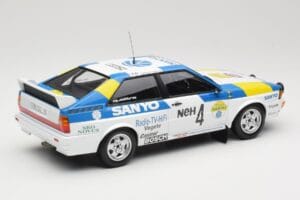 Audi Quattro #4 S. Blomqvist / B. Cederberg Audi Sport Sweden Winners International Swedish Rally 1982 Minichamps 1:18 155821 — Bild 2 von 6