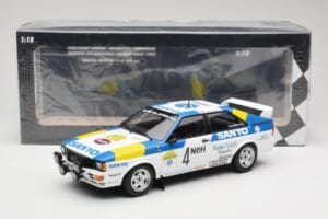 Audi Quattro #4 S. Blomqvist / B. Cederberg Audi Sport Sweden Winners International Swedish Rally 1982 Minichamps 1:18 155821 — Bild 6 von 6