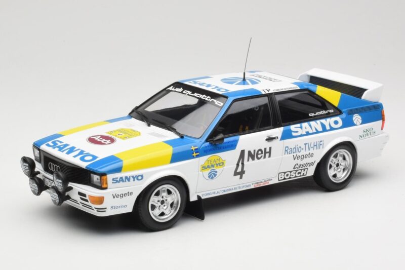 Audi Quattro #4 S. Blomqvist / B. Cederberg Audi Sport Sweden Winners International Swedish Rally 1982 Minichamps 1:18 155821