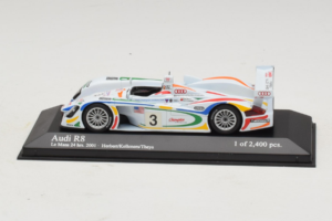 Audi R8 LMP #3 J. Herbert / R. Kelleners 24 Hours of Le Mans 2001 Minichamps 1:43 400010903 Druckguss
