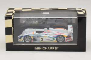 Audi R8 LMP #3 J. Herbert / R. Kelleners 24 Hours of Le Mans 2001 Minichamps 1:43 400010903 Druckguss — Bild 5 von 5