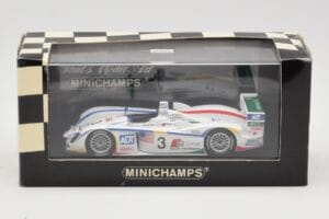Audi R8 LMP1 #3 J. Lehto / M. Werner / T. Kristensen 24 Hours of Le Mans Winner 2005 Minichamps 1:43 400051303 Druckguss — Bild 4 von 4
