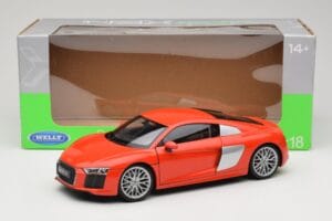 Audi R8 V10 Rot Welly 1:18 18052W Druckguss — Bild 8 von 8