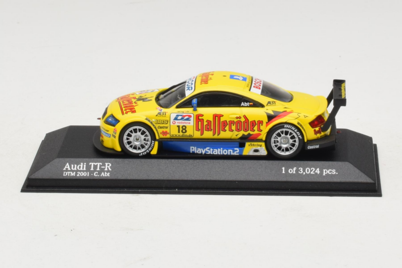 Audi TT-R #18 C. Abt Abt Sportsline DTM 2001 Minichamps 1:43 400011118 Druckguss