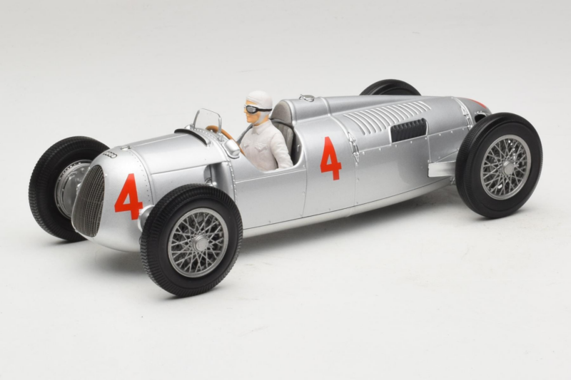 Auto Union Typ C #4 A. Varzi 2nd Place Monaco GP 1936 Minichamps 1:18 155361004 Druckguss