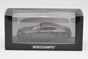 Bentley Continental GT Schwarz Mit Schwarzen Felgen Minichamps 1:43 BENTLEY002 Druckguss — Bild 4 von 4