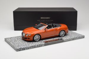 Bentley Continental GT Speed Cabriolet Orange Metallic Minichamps 1:18 107139430 Druckguss — Bild 6 von 6