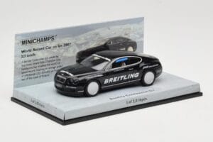 Bentley Continental GT World Record Car on Ice Schwarz Minichamps 1:43 436139026-O Druckguss — Bild 2 von 4