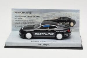 Bentley Continental GT World Record Car on Ice Schwarz Minichamps 1:43 436139026-O Druckguss