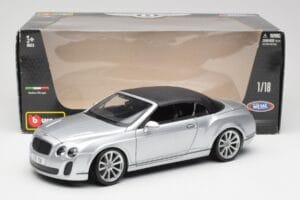 Bentley Continental Supersports Cabriolet 1. Generation Silber Bburago 1:18 18-11037S Druckguss — Bild 8 von 8