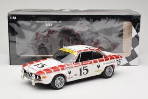 BMW 2800 CS E9 #15 Team Marabout Gaye / S. Braillard 24 Hours of Spa 1972 Minichamps 1:18 155722715 Druckguss — Bild 6 von 6