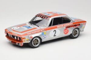 BMW 2800 CS E9 #2 Team Schnitzer J. Fitzpatrick / H. Heyer Winners Grand Prix Touring Cars Nürburgring 1972 Minichamps 1:18 1