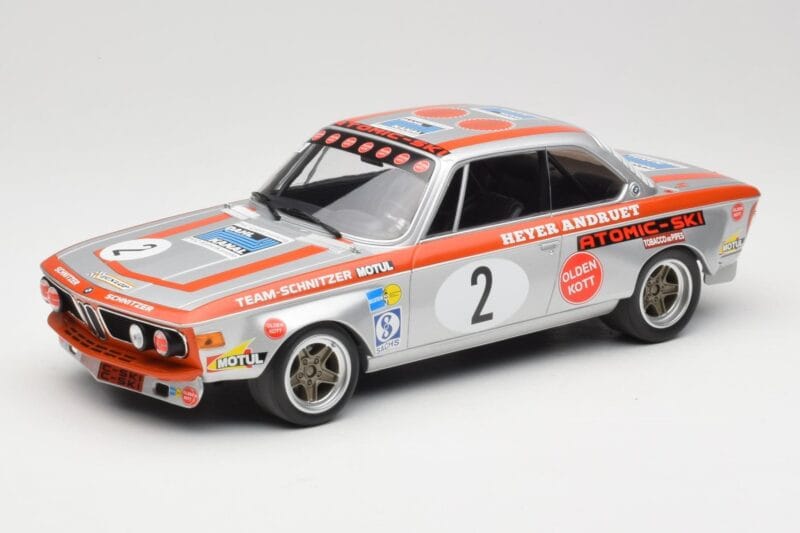 BMW 2800 CS E9 #2 Team Schnitzer J. Fitzpatrick / H. Heyer Winners Grand Prix Touring Cars Nürburgring 1972 Minichamps 1:18 1