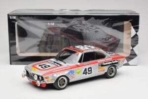 BMW 2800 CS E9 #49 Team Schnitzer G. Herzog / H. Heyer 24 Hours of Spa 1972 Minichamps 1:18 155722749 Druckguss — Bild 6 von 6