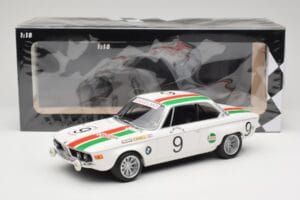 BMW 2800 CS E9 #9 Castrol BMW T. Moorkens / E. Haxhe 24 Hours of Spa 1971 Minichamps 1:18 155712709 Druckguss — Bild 6 von 6