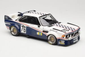 BMW 3.0 CSL E9 Garage Du Bac #76 P. Depnic / H. Coulon 24 Hours of Le Mans 1977 Minichamps 1:18 155772576 Druckguss — Bild 4 von 6