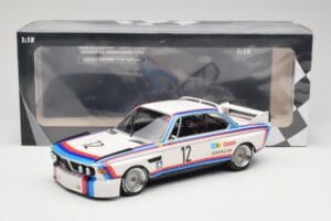 BMW 3.0 CSL E9 #12 BMW Motorsport C. Amon / H-J. Stuck Winners 6 Hours Nurburgring 1973 Minichamps 1:18 155732612 Druckguss — Bild 6 von 6