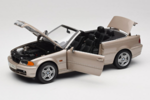 BMW 328i E46 Cabriolet Sand Beige Metallic Kyosho 1:18 80430009756 Druckguss — Bild 2 von 9
