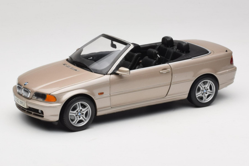 BMW 328i E46 Cabriolet Sand Beige Metallic Kyosho 1:18 80430009756 Druckguss