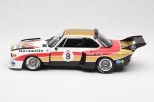 BMW 3.5 CSL E9 Hermetite #8 J. Fitzpatrick / T. Walkinshaw 1000 km Nurburgring 1976 Minichamps 1:18 155762608 Druckguss — Bild 3 von 6