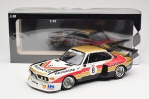 BMW 3.5 CSL E9 Hermetite #8 J. Fitzpatrick / T. Walkinshaw 1000 km Nurburgring 1976 Minichamps 1:18 155762608 Druckguss — Bild 6 von 6