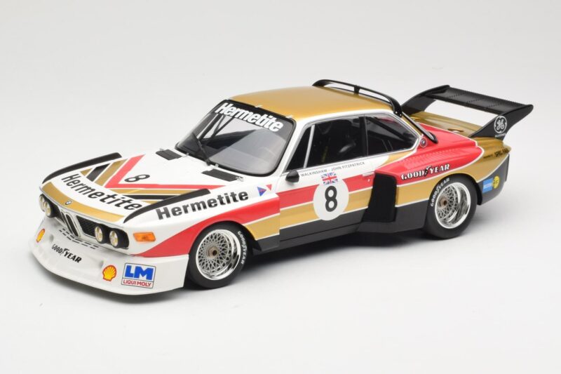 BMW 3.5 CSL E9 Hermetite #8 J. Fitzpatrick / T. Walkinshaw 1000 km Nurburgring 1976 Minichamps 1:18 155762608 Druckguss