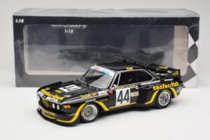 BMW 3.5 CSL E9 #44 A.S.P.M. Tanday Music J-C. Justice / J. Belin 24 Hours of Le Mans 1976 Minichamps 1:18 155762644 Druckguss — Bild 6 von 6