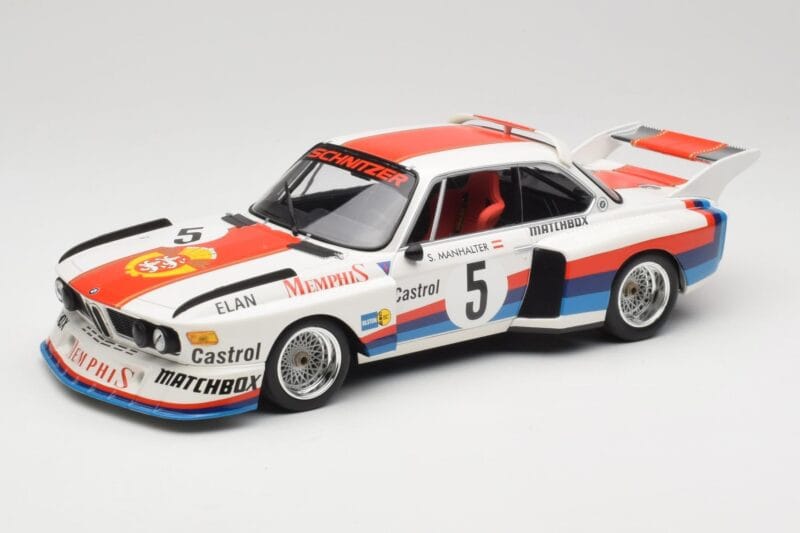 BMW 3.5 CSL E9 #5 S. Manhalter Winner Havirov International 1977 Minichamps 1:18 155772605 Druckguss