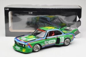 BMW 3.5 CSL E9 Schnitzer #10 D. Quester / R. Peterson 6 Hours Watkins Glen 1976 Minichamps 1:18 155762610 Druckguss — Bild 6 von 6