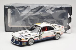 BMW 3.5 CSL E9 #46 Team Brock P. Brock / F. Muir / J. Aubriet 24 Hours of Le Mans 1976 Minichamps 1:18 153762646 Druckguss — Bild 6 von 6