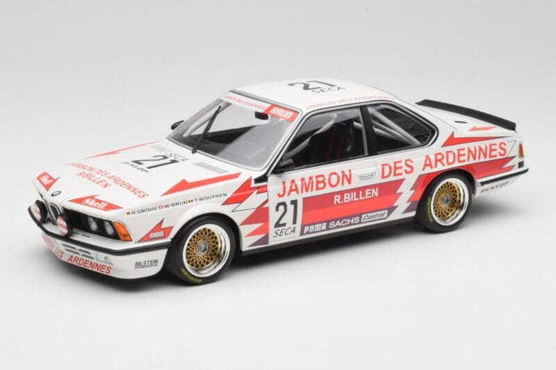 BMW 635CSi E24 Team Brun Motorsport #21 H. Grohs / T. Boutsen Spa 24 Hours 1985 Minichamps 1:18 155852521 Druckguss