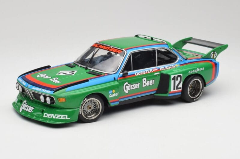 BMW 3.5 CSL E9 Gruppe 5 #12 H. Quester / G. Nilsson Zeltweg Winner 1976 Minichamps 1:18 180762012 Druckguss