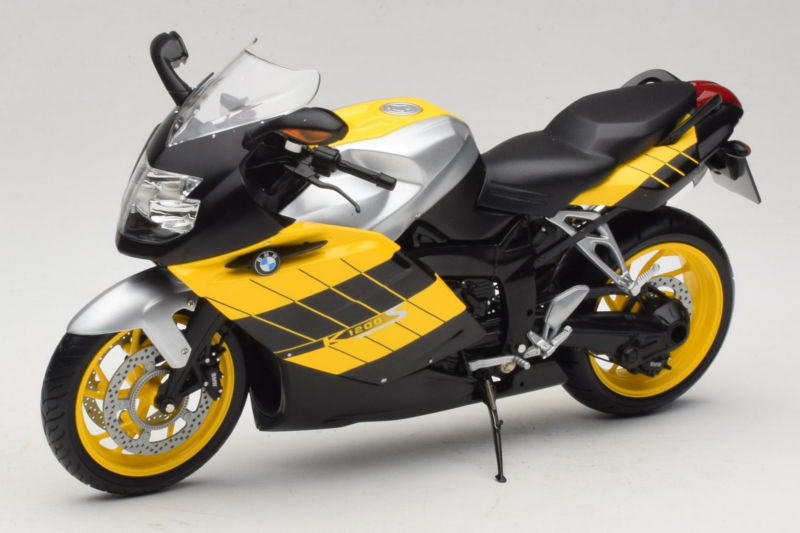 BMW K1200S Gelb Schwarz Minichamps 1:10 80430309224 Druckguss