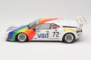 BMW M1 #72 BMW France Zol Auto B. Rousselot / J. Servanin 24 Hours of Le Mans 1981 Minichamps 1:18 180812972 Druckguss — Bild 4 von 8