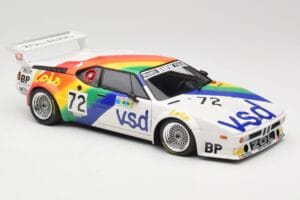BMW M1 #72 BMW France Zol Auto B. Rousselot / J. Servanin 24 Hours of Le Mans 1981 Minichamps 1:18 180812972 Druckguss — Bild 6 von 8