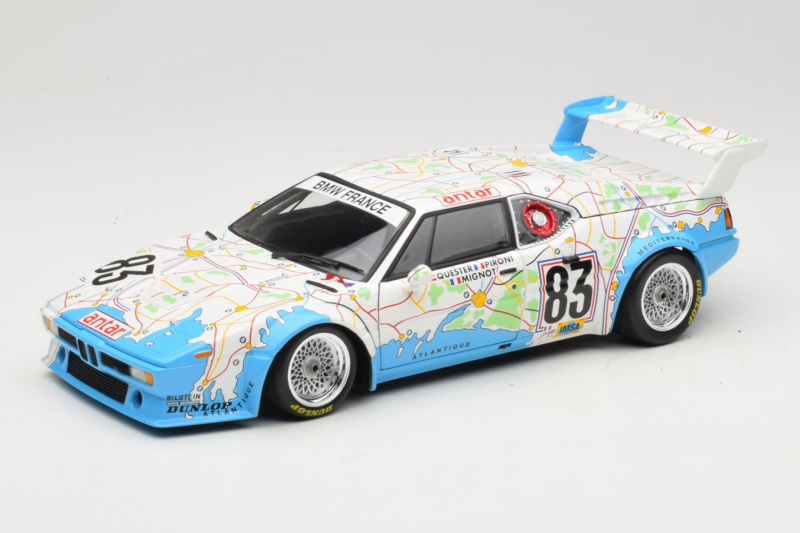 BMW M1 Carte de France #83 D. Pironi / D. Quester 24 Hours of Le Mans 1980 Minichamps 1:18 180802983 Druckguss