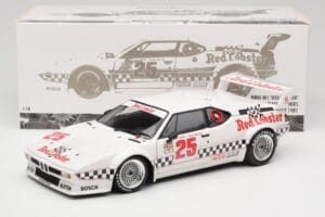 BMW M1 #25 Red Lobster D. Cowart / K. Miller LA Times GP Riverside 1981 Minichamps 1:18 180812925 Druckguss — Bild 8 von 8