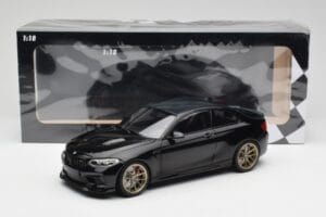 BMW M2 CS F87 Schwarz Metallic Mit Goldfelgen Minichamps 1:18 155021021 Druckguss — Bild 6 von 6