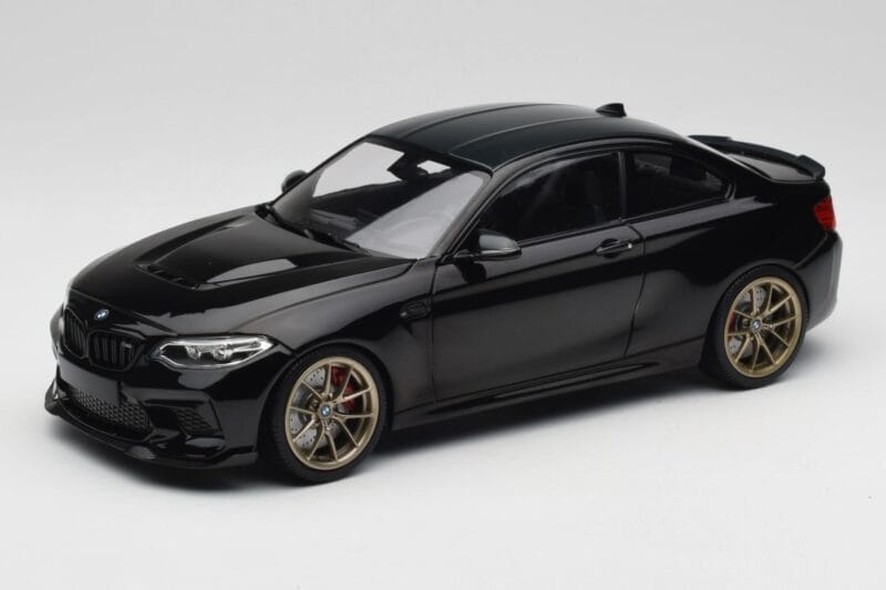 BMW M2 CS F87 Schwarz Metallic Mit Goldfelgen Minichamps 1:18 155021021 Druckguss