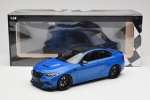 BMW M2 CS F87 Blau Metallic Mit Schwarzen Felgen Minichamps 1:18 155021022 Druckguss — Bild 6 von 6