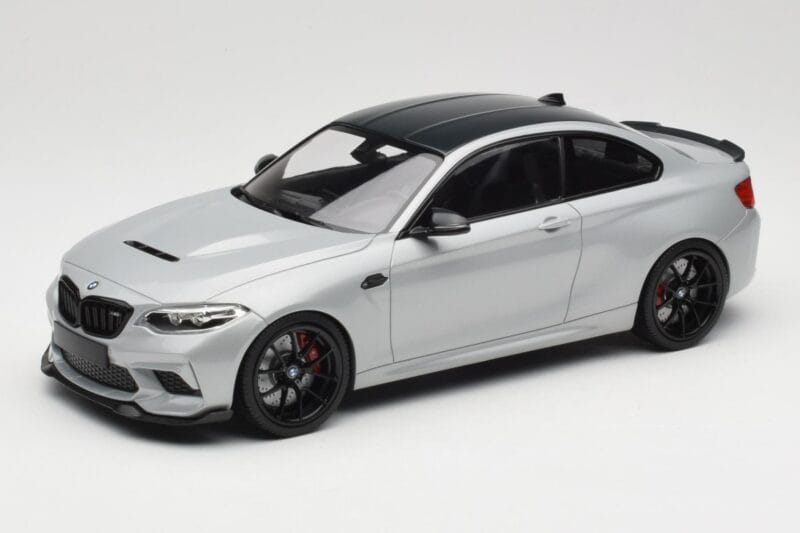 BMW M2 F87 CS Hockenheim Silver Schwarze Felgen Minichamps 1:18 155021024 Druckguss