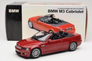 BMW M3 E46 Cabriolet Rot Kyosho 1:18 08505R Druckguss — Bild 8 von 8