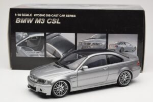 BMW M3 E46 CSL Silber Kyosho 1:18 08506S Druckguss — Bild 8 von 8