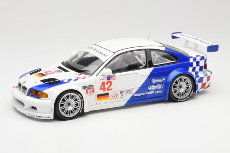 BMW M3 E46 GTR #42 J. Lehto / P. Ekblom ALMS 2001 Minichamps 1:18 100012142 Druckguss