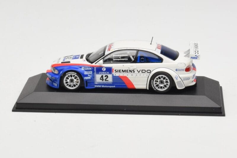 BMW M3 E46 GTR #42 P. Muller / J. Muller / H-J. Stuck / P. Lamy ADAC 24h Nurburgring 2004 Minichamps 1:43 BMW001 Druckguss