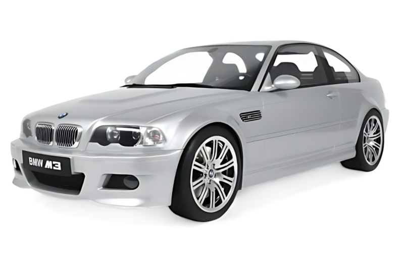 BMW M3 E46 Titanium Silver GT Spirit 1:8 BMW M3 E46 Titanium Silver GT Spirit 1:8 GTS801501 Resin