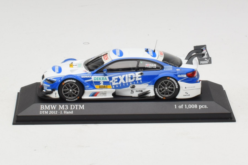 BMW M3 E92 #2 J. Hand BMW Team RMR DTM 2012 Minichamps 1:43 410122202 Druckguss