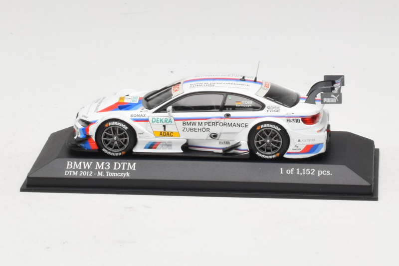 BMW M3 E92 #1 M. Tomczyk BMW Team RMG DTM Champion 2012 Minichamps 1:43 410122201 Druckguss